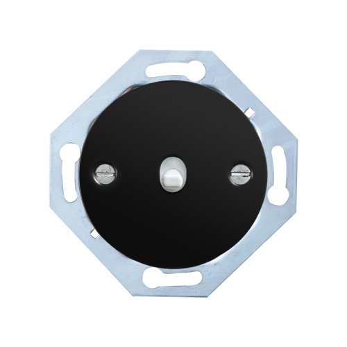 Two pole switch - Device type: switch, Toggle colour: white, Cover colour: black