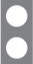 Rámeček dvojnásobný (různé kombinace) VECTIS - Materiál: hliník, Barva: bílý, Orientace rám.: svislý (vertikální), Kombinace: zásuvka+zásuvka