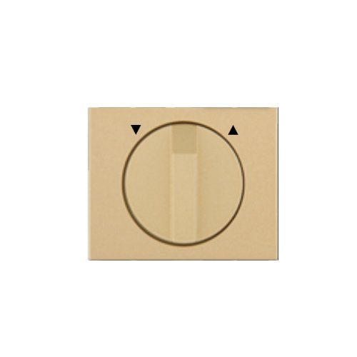 Cover for a shutter controller with rotary controller - Cover colour: gold