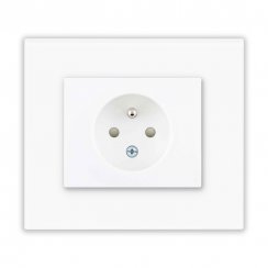Single socket with safety shutters