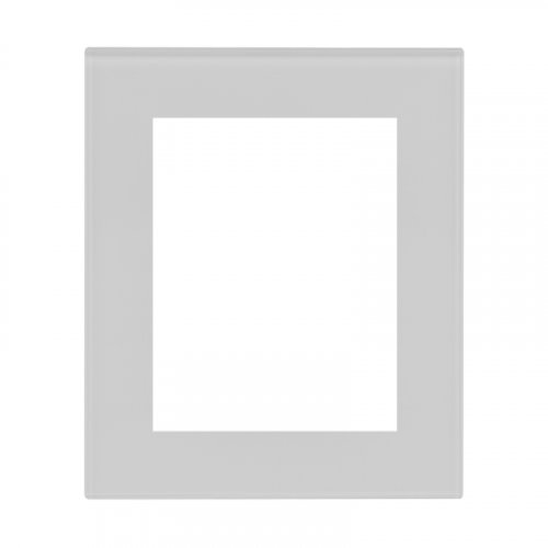 Double socket frame plexiglass DECENTE - Material: plexiglass, Colour: grey