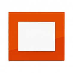 Vypínač řazení 6 skleněný (cihlově oranžová) DECENTE