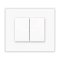 2-gang 1-way switch (glass)