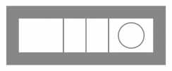 Vypínač ř. 1 + vypínač ř. 5 + zásuvka plexisklo (různé barvy) DECENTE