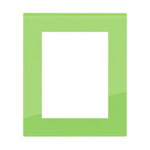 Double socket frame glass DECENTE - Material: glass, Colour: palm green