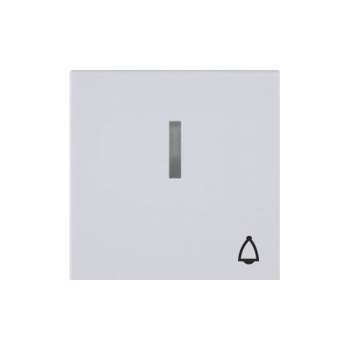 Kryt jednoduchý s prosvětlením se symbolem zvonku - Cover colour: smoke grey
