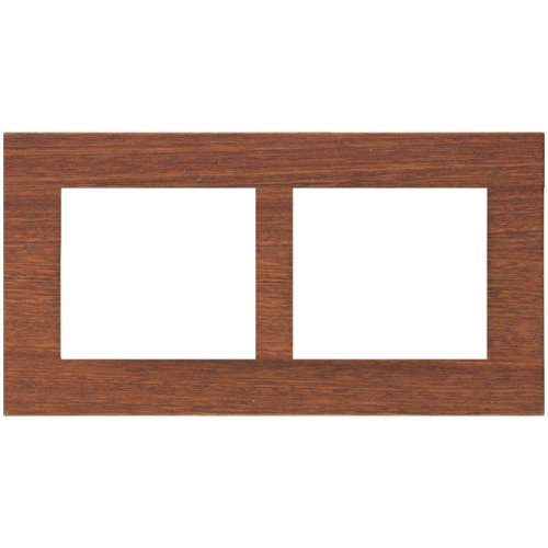 Double frame wooden DECENTE - Material: wood, Colour: MDF mahogany, Frames multiplicity: double frame, Frame orientation: horizontal