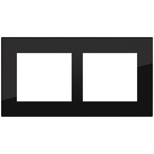 Double frame plexiglass DECENTE - Material: plexiglass, Colour: black, Frames multiplicity: double frame, Frame orientation: horizontal