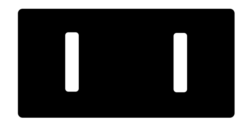 Double frame AVANT - Material: metal - aluminium, Colour: white, Frame orientation: horizontal, Combination: 1+1