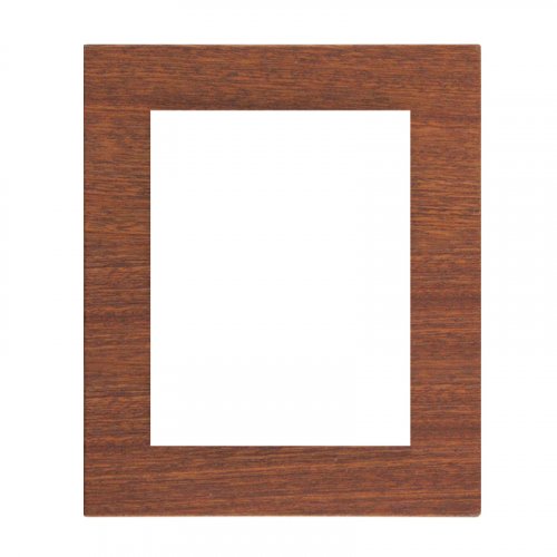 Double socket frame wooden DECENTE - Material: wood, Colour: MDF mahogany