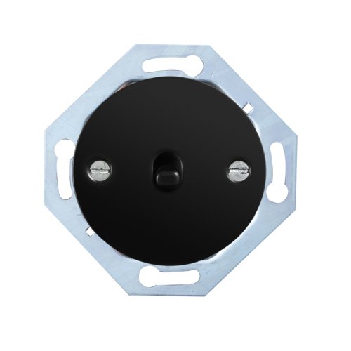 Two pole switch - Device type: switch, Toggle colour: black, Cover colour: black