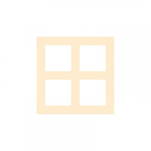 Rámeček 2x dvojnásobný svislý - Frame colour: sandy beige