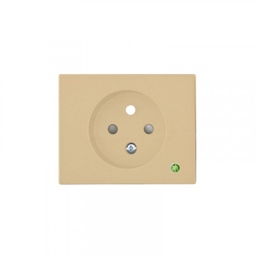 Cover for a single socket - Cover colour: gold