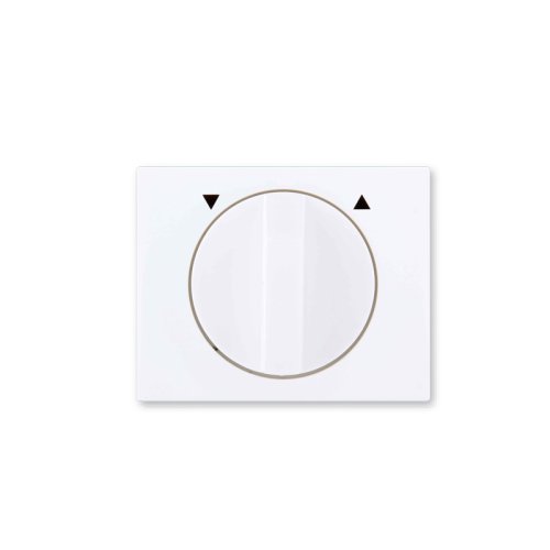 Cover for a shutter controller with rotary controller - Cover colour: white mat