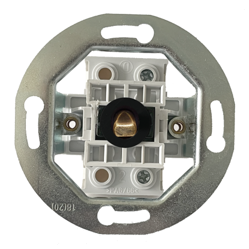 1-gang 1-way switch - Device type: switch, Toggle colour: patina
