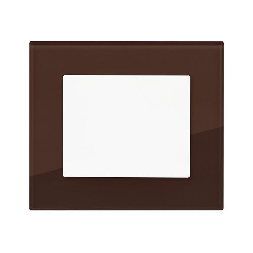 Rámeček jednonásobný skleněný DECENTE - Materiál: sklo, Barva: čokoládově hnědý