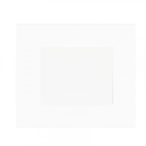 Rámeček jednonásobný skleněný DECENTE - Materiál: sklo, Barva: bílý mat
