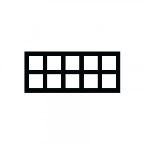Rámeček 5x dvojnásobný svislý - Barva rámečku: antracitově černý