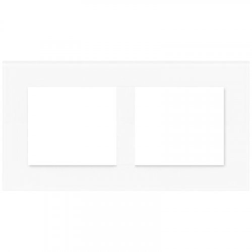 Rámeček dvojnásobný plexi DECENTE - Materiál: plexi, Barva: bílý, Násobnost rám.: dvojnásobný, Orientace rám.: svislý (vertikální)