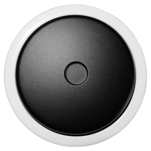 Cover for LED dimmer - Handle: black mat LED dimmer, Cover colour: white