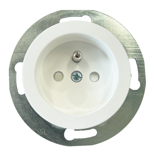 Single socket with safety shutters