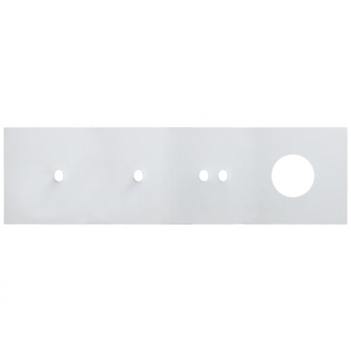 Rámeček čtyřnásobný (různé kombinace) VECTIS - Materiál: hliník, Barva: bílý, Orientace rám.: horizontální, Kombinace: 1+1+2+zásuvka