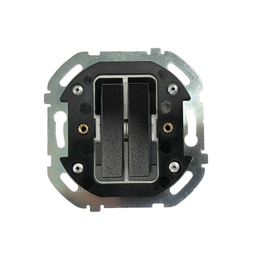 Double press switch (double push button) - Handle: black