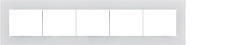 Fivefold frame glass DECENTE