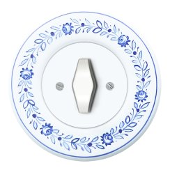 Keramický ručně malovaný vypínač