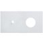 Rámeček dvojnásobný (různé kombinace) VECTIS SQUARE - Materiál: hliník, Barva: bílý, Orientace rám.: horizontální, Kombinace: 1+zásuvka