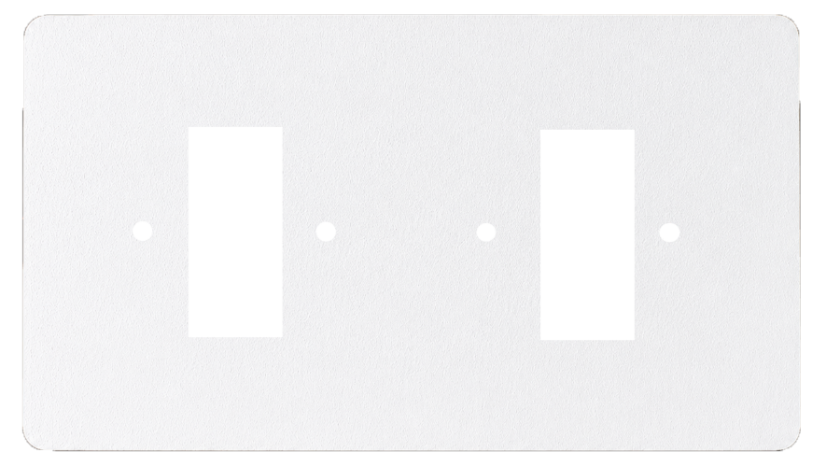 Rámeček dvojnásobný AVANT - Materiál: kov - hliník, Barva: bílý, Orientace rám.: horizontální, Kombinace: 2+2