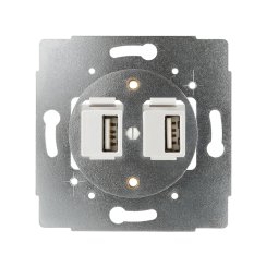 Zásuvka USB nabíječka dvojitá