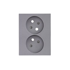 Cover for a double socket