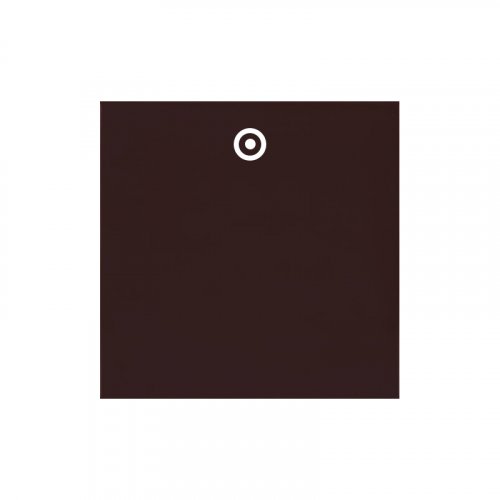 Kryt jednoduchý se symbolem terče - Cover colour: signal brown