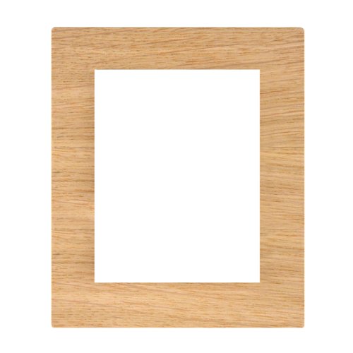 Double socket frame wooden DECENTE - Material: wood, Colour: MDF oak