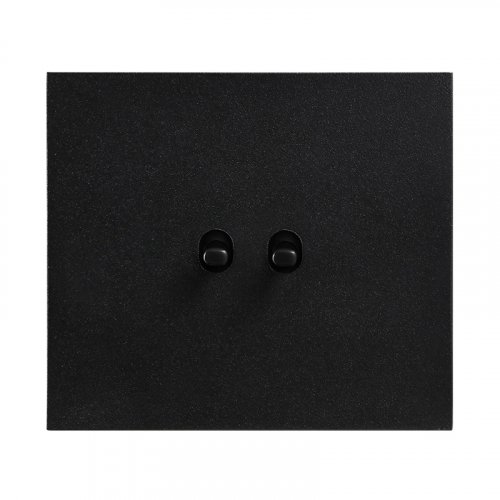 Vypínač řazení 6+6, černý s dvěma černými páčkami