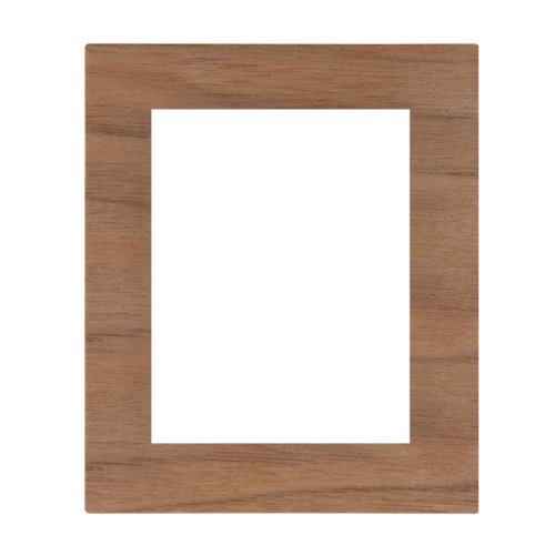 Double socket frame wooden DECENTE - Material: wood, Colour: MDF walnut