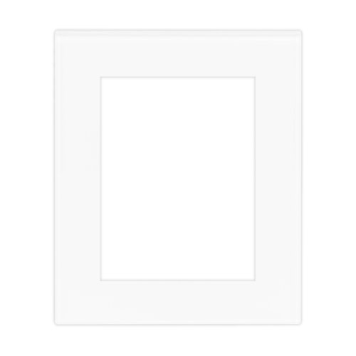 Double socket frame plexi DECENTE - Material: plexi, Colour: white