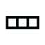 Triple frame plexi DECENTE - Material: plexi, Colour: black, Frames multiplicity: triple frame, Frame orientation: horizontal