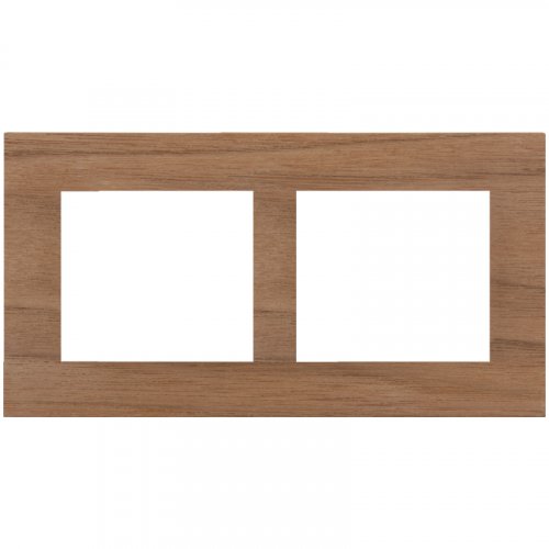 Rámeček dvojnásobný dřevěný DECENTE - Materiál: dřevo, Barva: MDF ořech, Násobnost rám.: dvojnásobný, Orientace rám.: horizontální