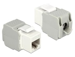 Delock Keystone Modul RJ45 jack LSA Cat.6 UTP bílá