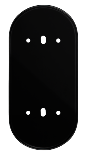 Glass double frame NEXA RONDO - Colour: black, Frame orientation: vertical, Combination: 1+1