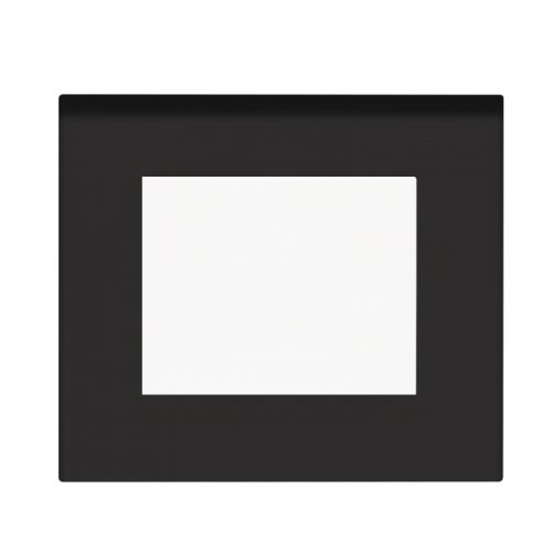 Single frame glass DECENTE - Material: glass, Colour: black mat