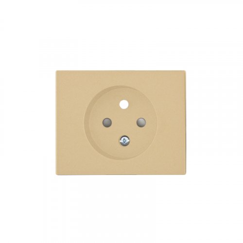 Cover for single socket - Cover colour: gold