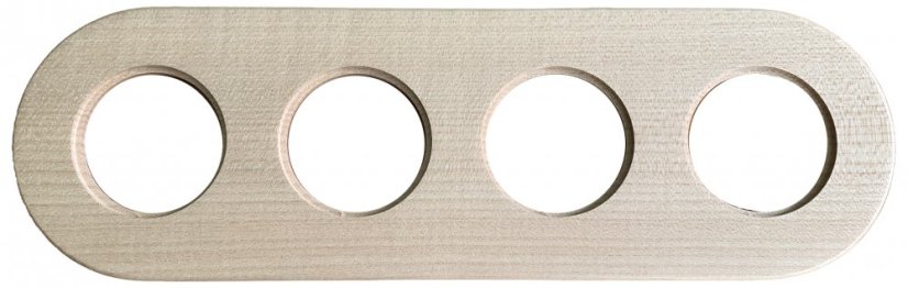 Wooden fourfold frame RETRO - Material: wood, Colour: maple