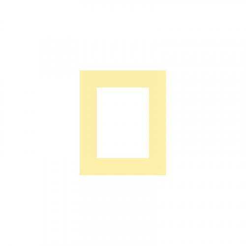 Double socket frame - Frames multiplicity: double outlet, Frame colour: vanilla yellow