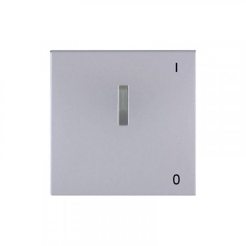 Kryt jednoduchý s prosvětlením se symbolem 0-1 - Cover colour: aluminium