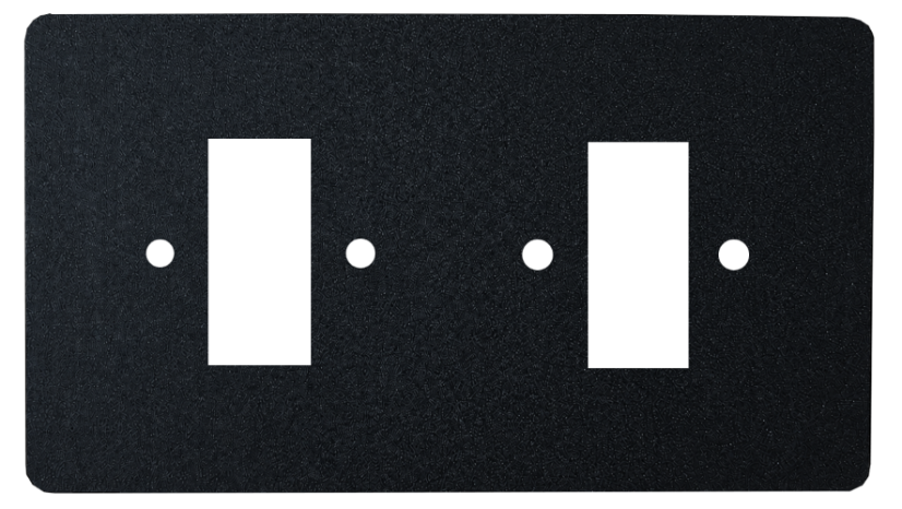 Double frame AVANT - Material: metal - aluminium, Colour: black, Frame orientation: horizontal, Combination: 2+2