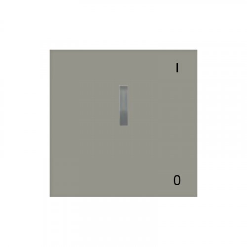 Kryt jednoduchý s prosvětlením se symbolem 0-1 - Cover colour: steel grey