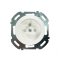 Single socket with safety shutters